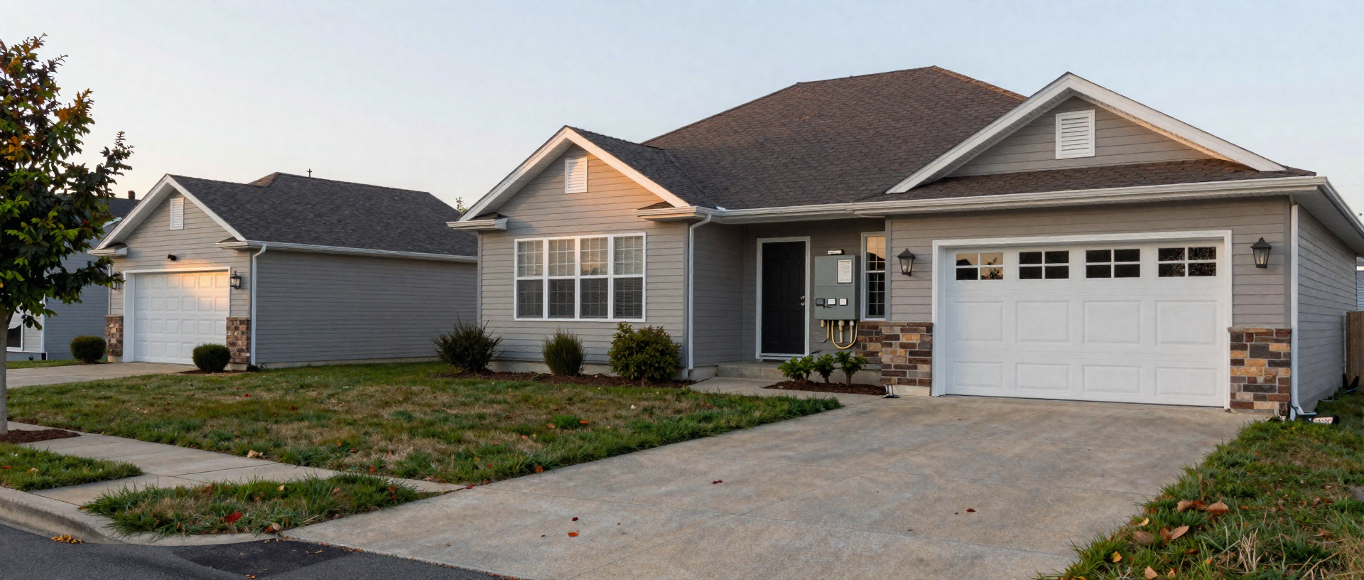 Electrical service panel and modern home